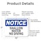 Signmission Shallow Water No Diving, 10 in W x Rectangle, Aluminum OS-2PACK-NS-A-710-L-18302 - alternate 4